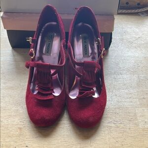 Steve Madden Women's Red Suede Heels
